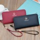 New women's wallet - long style with zipper, hand-held bag, fashionable and simple, large capacity, litchi-patterned money clip, mobile phone bag. New women's wallet - long style with zipper, hand-held bag, fashionable and simple, large capacity, litchi-patterned money clip, mobile phone bag.