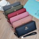 New women's wallet - long style with zipper, hand-held bag, fashionable and simple, large capacity, litchi-patterned money clip, mobile phone bag. New women's wallet - long style with zipper, hand-held bag, fashionable and simple, large capacity, litchi-patterned money clip, mobile phone bag.
