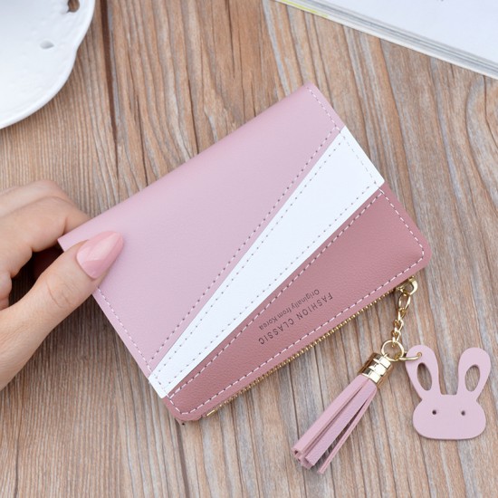 Wallet for women - short length, European style multi-card slot card bag, detachable zipper, snap closure, zero wallet, fashionable wallet that can hold driver's license Wallet for women - short length, European style multi-card slot card bag, detachable zipper, snap closure, zero wallet, fashionable wallet that can hold driver's license