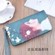 New women's wallet - long style double zipper hand-held bag, fashionable and Japanese style, large capacity folding soft leather case, small wallet. New women's wallet - long style double zipper hand-held bag, fashionable and Japanese style, large capacity folding soft leather case, small wallet.