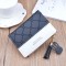 Compact and lightweight women's purse - short length, money clip, female student, fresh and sweet three-fold soft leather bag, minimalist small wallet