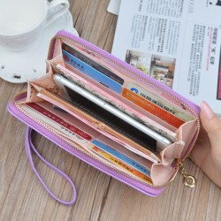 Short length wallet for men - thin soft leather bag with multi-card slot, young man, fashionable checkered multi-card slot horizontal style patchwork leather bag, zero wallet