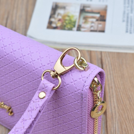 Short length wallet for men - thin soft leather bag with multi-card slot, young man, fashionable checkered multi-card slot horizontal style patchwork leather bag, zero wallet