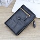Wallet for women - short style, European style multi-card slot wallet for women, adjustable strap zipper zero wallet, fashionable wallet can hold driver's license