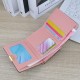 New women's wallet - short style, money clip, female student, crocodile pattern folding, large capacity, soft leather case, small and compact purse